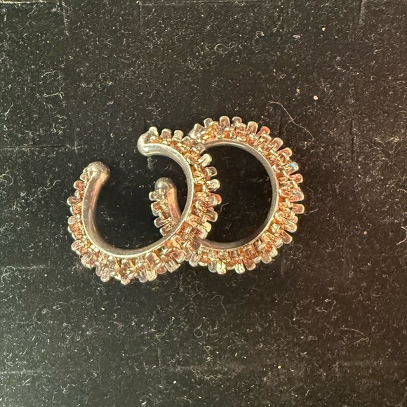 925‎ Italy Silver Hoop Earrings - Picture 5 of 5